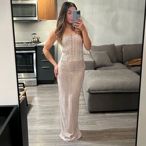 White Fox Boutique Corset and Maxi Set